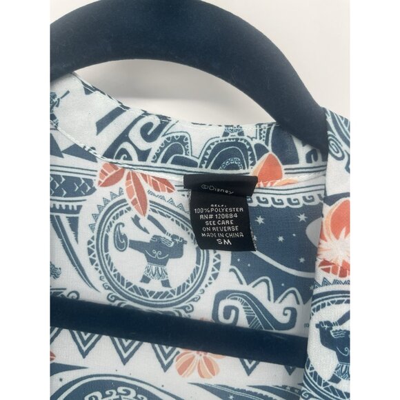 Disney Moana Blue Fringe Boho SM Kimono Polynesian Shawl Hot Topic - Picture 3 of 6